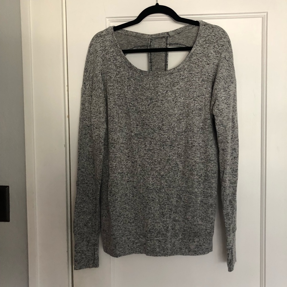 Athleta Racerback Long Sleeve Sweater